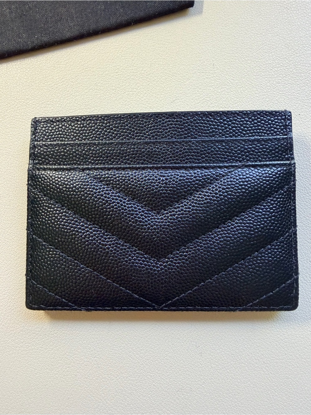 Saint Laurent Cassandre Matelasse Black Card Holder - Picture 6 of 9